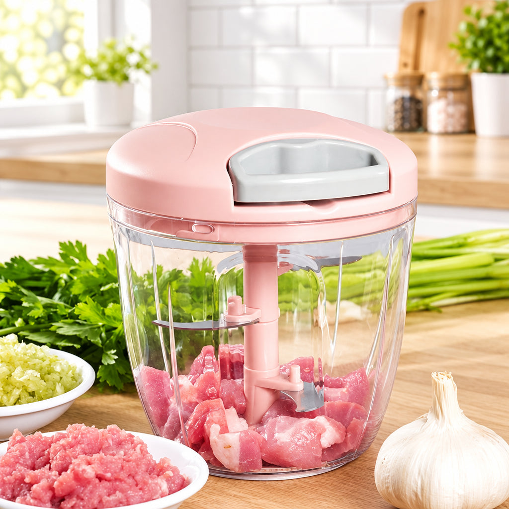 Picadora manual de carne y verduras