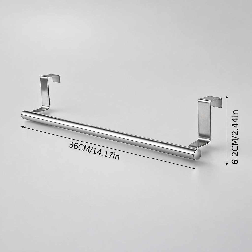 Toallero de puerta sin taladrar de acero inoxidable