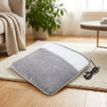 Alfombrilla térmica para los pies gris con interior de borrego
