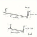 Towel Rack Over Door Towel Bar Hanging Holder Stainless Steel Bathroom Kitchen Cabinet Towel Rag Rack Towel Hanger